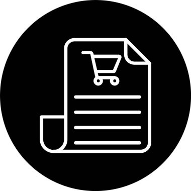 Market menüsü Satırı Tersine Çevrilmiş Simge