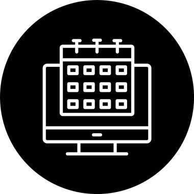 Takvim Satırı Tersine Döndürülmüş Simge