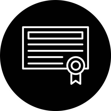 Sertifika Satırı Tersine Döndürülmüş Simge