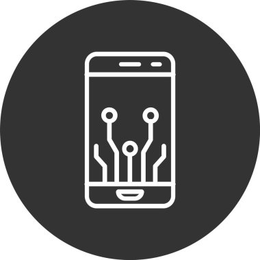 Akıllı Telefon Satırı Tersine Çevrilmiş Simge