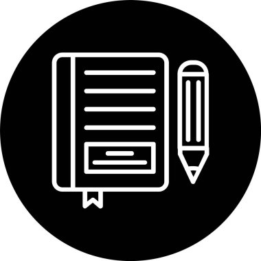 Not Defteri Satırı Tersine Çevrilmiş Simge