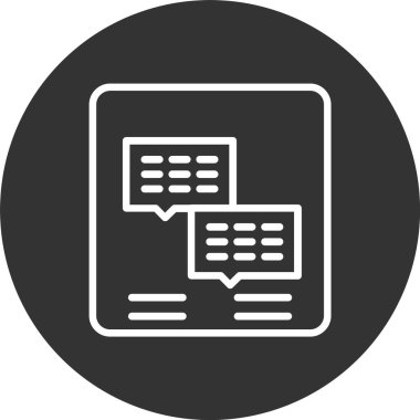 Yorumlar Satırı Tersine Çevrilmiş Simge