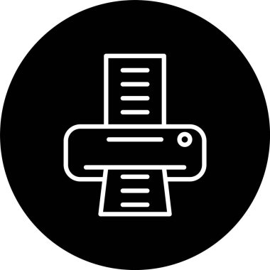 Yazıcı Satırı Tersine Döndürülmüş Simge