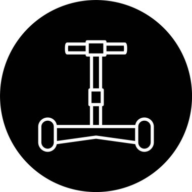 Uçan Kaykay Çizgisi Tersine Çevrilmiş Simge