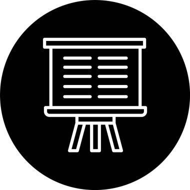 Whiteboard Satırı Tersine Çevrilmiş Simge