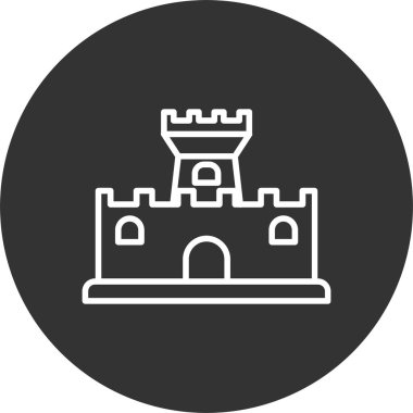 Kum Kalesi Satırı Tersine Çevrilmiş Simge