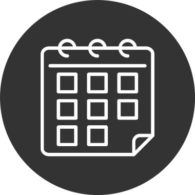 Takvim Satırı Tersine Çevrilmiş Simge