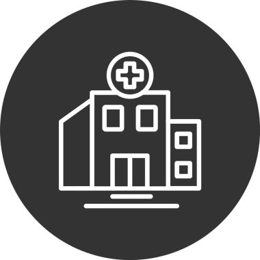 Hastane İnşa Hattı Tersine Çevrilmiş Simge