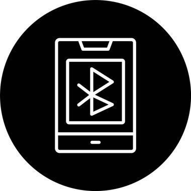 Bluetooth Satırı Tersine Çevrilmiş Simge