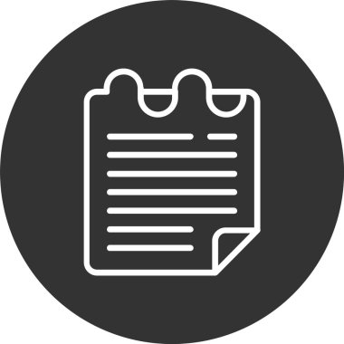 Yapışkan Notlar Satırı Tersine Çevrilmiş Simge