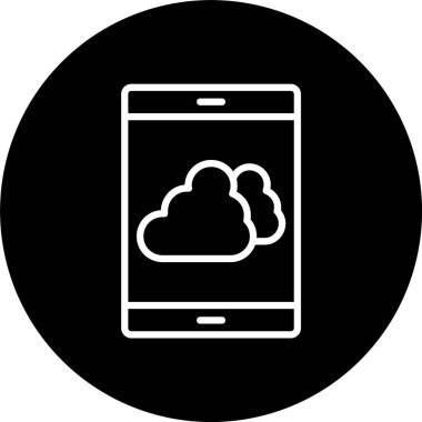 Bulut Satırı Tersine Çevrilmiş Simge