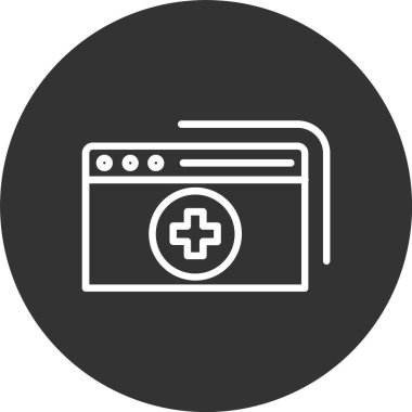 Web Sitesi Satırı Tersine Çevrilmiş Simge