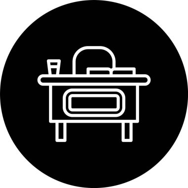 Öğretmen Masası Satırı Tersine Çevrilmiş Simge