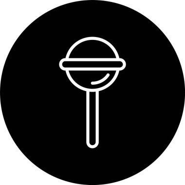 Lolipop Satırı Tersine Çevrilmiş Simge