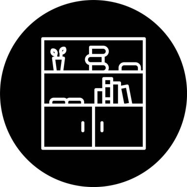 Kitap Rafı Satırı Tersine Çevrilmiş Simge