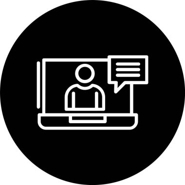 Canlı Sohbet Satırı Tersine Çevrilmiş Simge