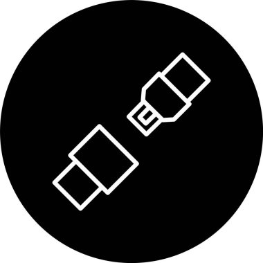 Emniyet kemeri hattı Tersine Döndürülmüş Simge