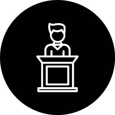 Podyum Satırı Tersine Döndürülmüş Simge