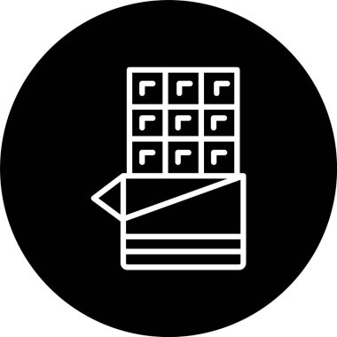 Çikolata Satırı Tersine Döndürülmüş Simge