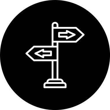 Yönlendirme Satırı Tersine Döndürülmüş Simge