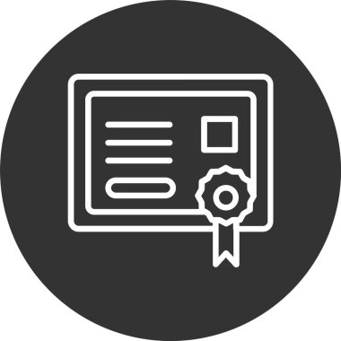 Sertifika Satırı Tersine Döndürülmüş Simge