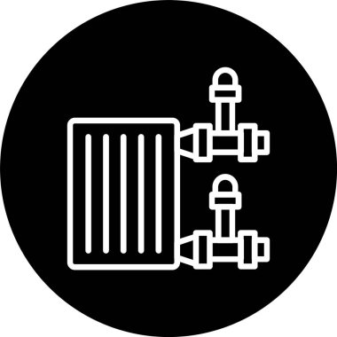 Radyatör Satırı Tersine Çevrilmiş Simge