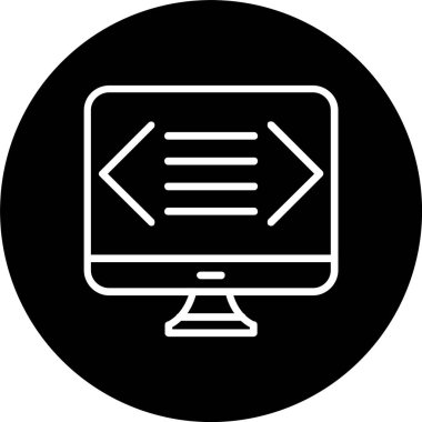 Bilgisayar Satırı Tersine Döndürülmüş Simge