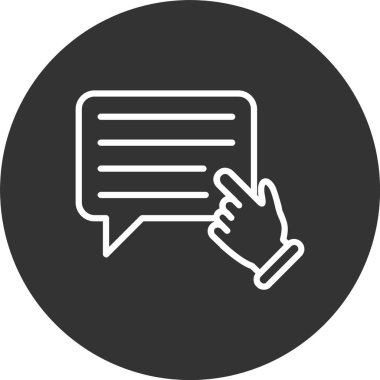 İleti Satırı Tersine Çevrilmiş Simge