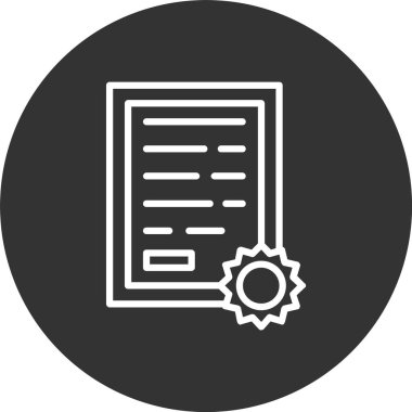 Sertifika Satırı Tersine Döndürülmüş Simge