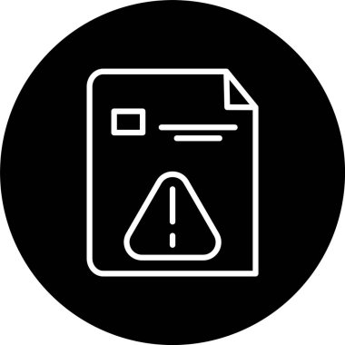 Hata Satırı Tersine Çevrilmiş Simge