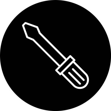 Tornavida Satırı Tersine Döndürülmüş Simge