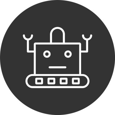 Robot Satırı Tersine Çevrilmiş Simge