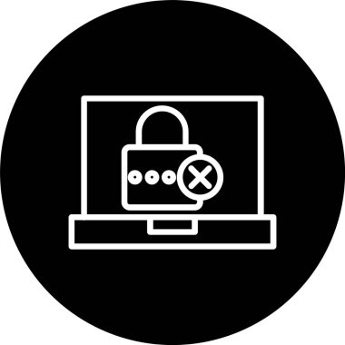 Yanlış Parola Satırı Tersine Çevrilmiş Simge