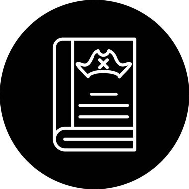 Sihirli Kitap Satırı Tersine Çevrilmiş Simge