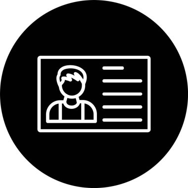 Kimlik Kartı Satırı Tersine Çevrilmiş Simge