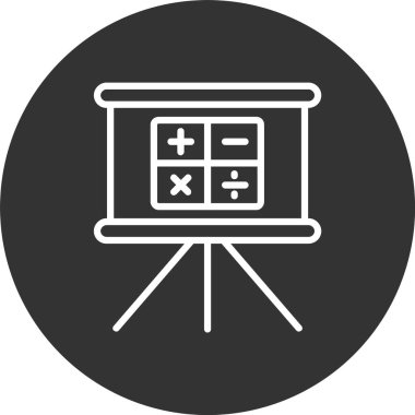 Matematik Satırı Tersine Çevrilmiş Simge