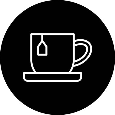 Çay Çizgisi Tersine Çevrilmiş Simge