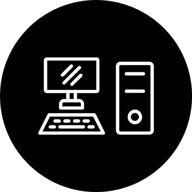 Kişisel Bilgisayar Satırı Tersine Çevrilmiş Simge