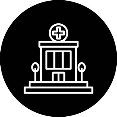 Hastane Hattı Tersine Çevrilmiş Simge