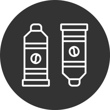 Boya Tüpü Çizgisi Tersine Çevrilmiş Simge