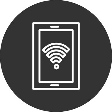 Wifi Satırı Tersine Çevrilmiş Simge