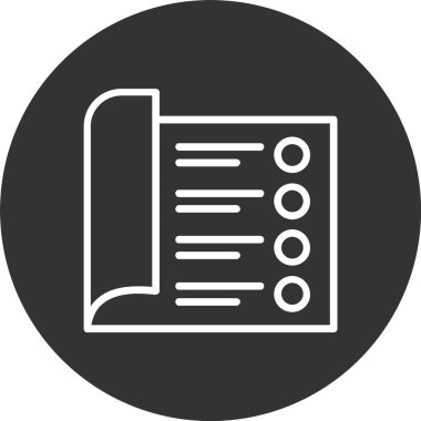 Liste Satırı Tersine Çevrilmiş Simge Kontrol Et