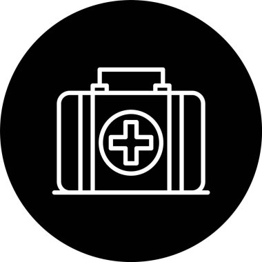 İlk Yardım Seti Satırı Tersine Çevrilmiş Simge