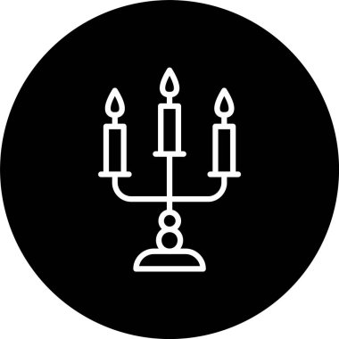 Candelabra Satırı Tersine Çevrilmiş Simge