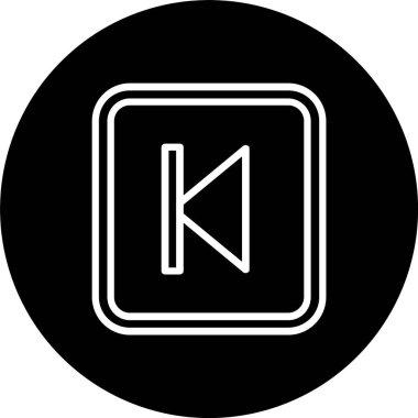 Arka Satır Tersine Çevrilmiş Simge