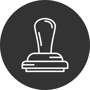 Damga Satırı Tersine Çevrilmiş Simge