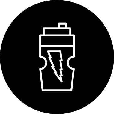 Enerji İçeceği Hattı Tersine Çevrilmiş Simge