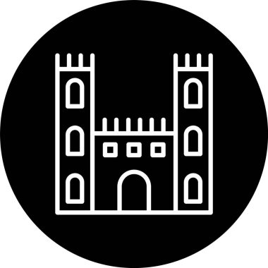 Castle Satırı Tersine Çevrilmiş Simge