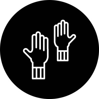 Eller Yukarı Satır Tersine Çevrilmiş Simge