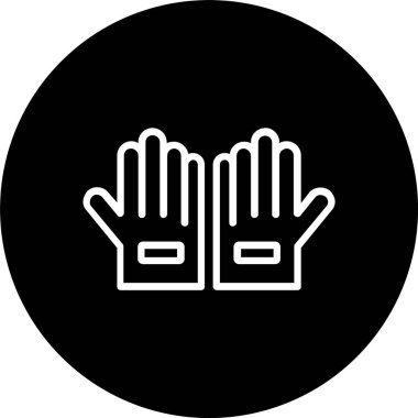 Eldiven Çizgisi Tersine Çevrilmiş Simge